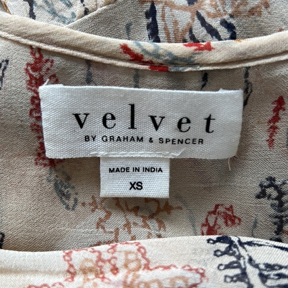 Velvet by Graham & Spencer Tawni Cleo embellished Western Boho Tan Dress Xsmall - Picture 11 of 11